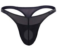 Manstore 2-06165 - Hysterie - String Push up - Homme - Noir - Taille L