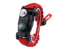 MansWill Bracelet de Survie Réglable, 7-Coeur Paracord Survival Wristband de Sport