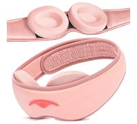 Manta Masque de sommeil en soie 100% occultant, masque pour les yeux en soie de qualité supérieure 22 mommes pour un sommeil profond, respirant et lavable en machine (rose)