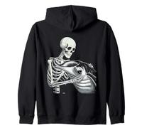 Manta Ray Squelette Mantaray Halloween Sweat à Capuche