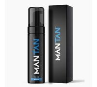 MANTAN Fausse mousse bronzante marron pour homme avec parfum après-rasage masculin Aqua - Facile à appliquer, sans tons de gingembre - Lotion autobronzante foncée pour le corps par MANTAN, 200 ml