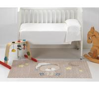 MANTAS MORA Tapis pour Enfant Velours et antidérapant 100% Polyester Microfibre, Toucher Super Doux et Moelleux, spécial Jeux F41