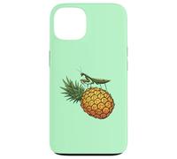 Mante priante Debout sur Un Ananas drôle Coque pour iPhone 13
