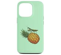 Mante priante Debout sur Un Ananas drôle Coque pour iPhone 13 Pro
