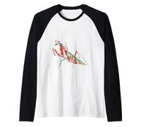 Mante Religieuse Origami Kawaii | Insectes à Motifs de Manche Raglan