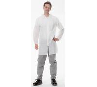 Manteau 3M 4400, blanc, taille S, matière 100% polypropylène, respirant, très léger, avec fermeture éclair x50 morceau