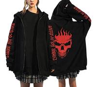 Manteau à capuche Essentials pour femme - Sweat à capuche long décontracté et épais en laine avec capuche Manteaux Veste à capuche personnalisé devant et dos ailes d'ange et crâne de démon imprimé