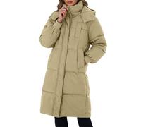 Manteau à Capuche Femme Polaire Manche Longue Manteaux avec Fermeture Éclair Longues Chaud Confortable Manteau avec Polyvalent Poche Couleur Unie Grandes Tailles Veste pour La Vie Quotidienne