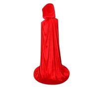 Manteau à capuche pour adulte, costume de vampire adulte - Pleine longueur vampire velours cosplay manteau | Halloween cosplay manteau cape, costume de vampire ou de sorcière convaincant luxe v