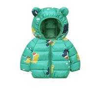 Manteau à Capuche pour Filles Hiver Enfants Doudoune Léger Blousons Oreilles Veste 3D Manche Longues Chaude Vêtement Enfant Doudoune