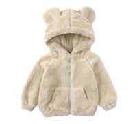 Manteau à Capuche pour Filles Hiver Enfants Doudoune Léger Blousons Oreilles Veste 3D Manche Longues Chaude Vêtement Enfant Doudoune Parka Outwear