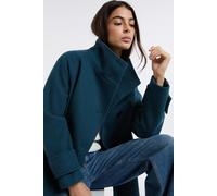 Manteau à col cheminée avec laine - A Greg - M - Vert - Femme - Etam