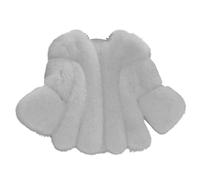 Manteau à manches longues ouvert sur le devant en fausse fourrure pour femme, manteaux d'hiver, veste courte en polaire, vêtements d'extérieur à poils longs, vêtements d'automne, gris clair, XXL