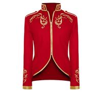 Manteau à manches longues Prince Smoking Steampunk Frack Manteau gothique victorien Blazer Veste de carnaval Costume Cosplay Halloween Fashing Déguisement Vêtements d'extérieur Noël Uniforme Vêtements