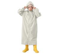 Manteau à Pluie pour Enfants avec Sac Scolaire Capuchon GarçOns Et Filles Couleur Solide Longs Manteaux à Pluie Poncho Veste pour Enfants L'éPreuve De l'eau
