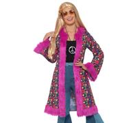 Manteau Afghan Rétro Années 60 Pour Femmes Costume Psychédélique Groovy Nouveau