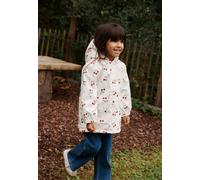 Manteau Bébé Imperméable Doublé Sherpa Avec Capuche Louise Ecru 36M(97CM)