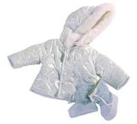Manteau blanc bottes Gotz poupée 45-50cm Blanc G