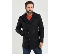 Armor Lux Homme Caban "Cap Sizun" Homme Manteau, Noir (010 Noir), Small (Taille fabricant: 42) EU
