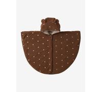 Manteau cape doublé sherpa noisette TU