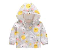 Manteau Capuche Vest Garçon Bébé Enfant Coupe-Vent Blouson Motif Animal Zipper Poche Veste Pull-Over Longue Manche Manteaux Mignon Outwear Printemps Automne Coupe-Vent 1-13 ans Pas Cher