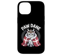 Manteau Chat Viking Danois en Fourrure - Paw Dane Nordic Heritage Coque pour iPhone 14