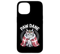 Manteau Chat Viking Danois en Fourrure - Paw Dane Nordic Heritage Coque pour iPhone 15