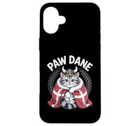 Manteau Chat Viking Danois en Fourrure - Paw Dane Nordic Heritage Coque pour iPhone 16 Plus