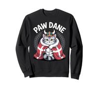 Manteau Chat Viking Danois en Fourrure - Paw Dane Nordic Heritage Sweatshirt