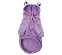 Manteau chaud pour chien mignon à capuche en polaire pour chihuahua français pour petits chiens filles (taille F, taille unique)