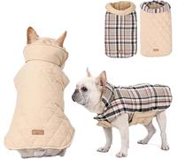 Manteau Chaud pour Chien, Veste Réversible pour Chien, Imperméable pour Chien, Manteau pour Chien, Style Britannique, Plaid Chien, Vêtements pour Animaux De Compagnie, Temps F, Beige, XL