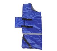 Manteau Chaud pour Veau D’hiver en Oxford Bleu, Doublure Douce | Bretelles Réglables, Coupe Enveloppante du Ventre, pour Jeunes Bovins, Usage par Froid et Soins Postnataux