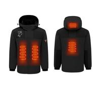 Manteau Chauffante USB Homme Femme Doudoune Chauffant Électrique Lavable avec 4 Zones Chauffage pour Ski Plein Air Vestes Chauffantes Manches Longues Randonnée Hiver intelligent chauffé