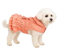 Manteau Chien - Esther Saumon - A:25cm B:30-34cm C:39-43cm - Polyester - Lavable à 30°C - Fleece Douce - Nœud décoratif - Flamingo