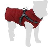 Flamingo - Manteau d’Hiver pour Chien Duker Rouge - Taille A:35cm B:36cm C:52cm - Imperméable et Chaud - Idéal pour Teckel, Shih Tzu, Bichon Frisé et Coton de Tuléar