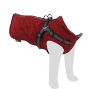 Flamingo - Manteau d’Hiver pour Chien Duker Rouge - Taille A:40cm B:38cm C:55cm - Imperméable et Chaud - Idéal pour Beagle, Cocker Spaniel, Border Terrier et Shih Tzu
