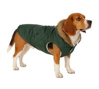 Flamingo Manteau d'hiver pour Chiens 45 cm (A: 45, B: 42-46, C: 60-68) - pour Border Collie, Springer Spaniel, Shetland, Petit Basset Griffon, Staffordshire Bull Terrier - Vert