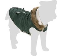 Manteau Chien - Hiver - Flamingo Kimo Vert - A:55cm B:46-52cm C:66-76cm - Polyester - Capuche - Bandes réfléchissantes - intérieur Polaire