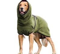 Manteau Chien Hiver Grande Taille Labrador Berger Grand Chien Vêtements Col Roulé/Capuche Chemise Pull Doublure en Polaire Chaude et Bandes réglables Extensible pour Animal De Compagnie F