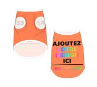 Manteau Chien Personnalisable avec Photo Nom Manteau pour Chien Personnalisée Choisissez Image et Texte Vetement Chihuahua Personnalisé Cadeau Anniversaires pour Petits Chiens, Chiens Moyens, Chats