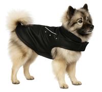 Manteau Chien - Sergio Noir - A:50cm B:38-44cm C:62-68cm - Similicuir - Lavable à 30°C - Imperméable - Flamingo