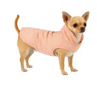 Manteau Chien - Tosca Rose - A:20cm B:26-28cm C:34-38cm - Polyester - Lavable à 30°C - Fleece Douce - Col Montant - Flamingo