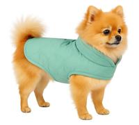 Manteau Chien - Tosca Vert Menthe - A:25cm B:30-34cm C:39-43cm - Polyester - Lavable à 30°C - Fleece Douce - Col Montant - Flamingo