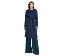 Manteau croisÃ© femme Nife Nubuck Bleu 42