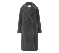 Manteau croisé sophistiqué en polyester à col tailleur femme COMMA Gris S