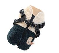 Manteau D Hiver Pour Chien - Vêtement Pour Animal De Compagnie Doublé En Avec Harnais,Manteau Pour Chiot Avec Ouverture Au Dos - Pour Petits Et Moyens Animaux De Compagnie Sports En Plein Air Marche R