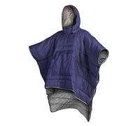 Manteau de Cape Sac Couchage à Eau avec Capuche Couverture Portable pour Camping randonnée Voyage Quilt