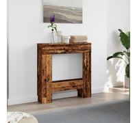 Manteau de Cheminée, Bordure de Cheminée Encadrement Cheminee Decorative Cadre de cheminée Vieux Bois 81x18x82 cm Bois d'ingénierie