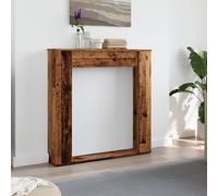 Manteau de Cheminée, Bordure de Cheminée Encadrement Cheminee Decorative Cadre de cheminée Vieux Bois 100x20x100 cm Bois d'ingénierie