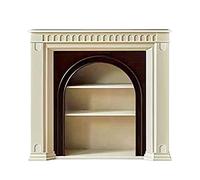 Manteau de cheminée Petite cheminée minimaliste moderne - Armoire de en bois massif Bureau d'entrée Étagère murale à suspendre latérale décorative